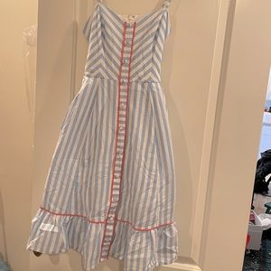 Eliza j stripes midi dresses size 6